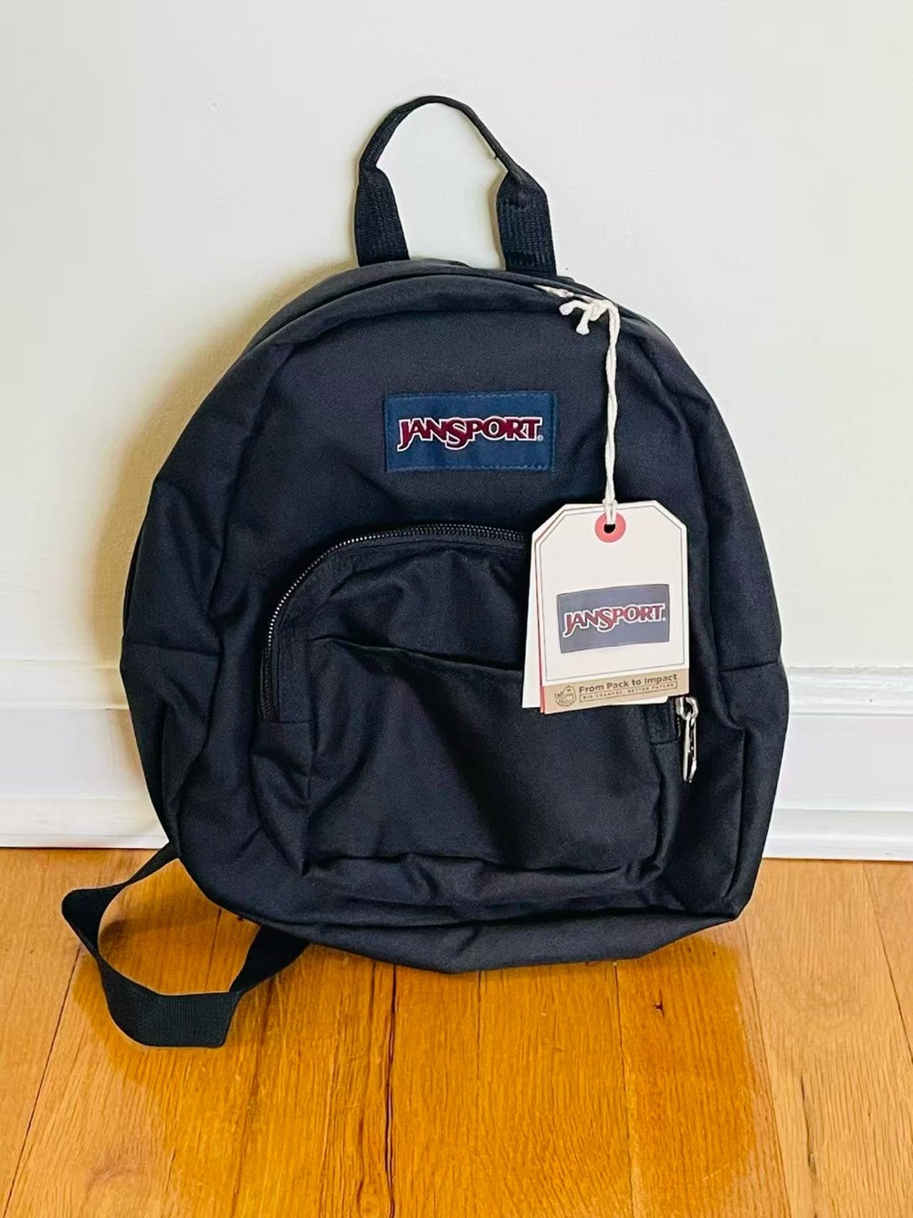 (NEW) Jansport Black Everyday Mini Backpack